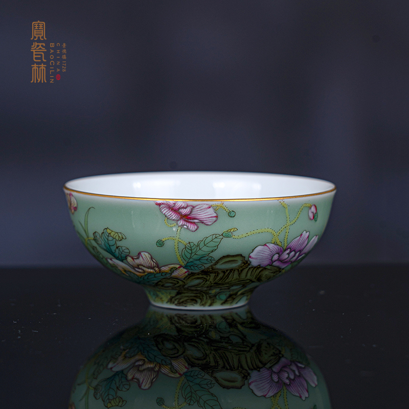 虞美人花卉石榴杯