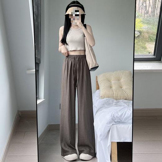 超值两件装【气质显瘦，清爽禅意裤！】冰丝皱阔腿裤女，穿起来非常舒适，让你感受到夏季的清凉。面料采用棉麻山本，自然呼吸，高腰设计修饰身形，休闲日系与禅意相结合，展现慵懒感。-SH 商品图1