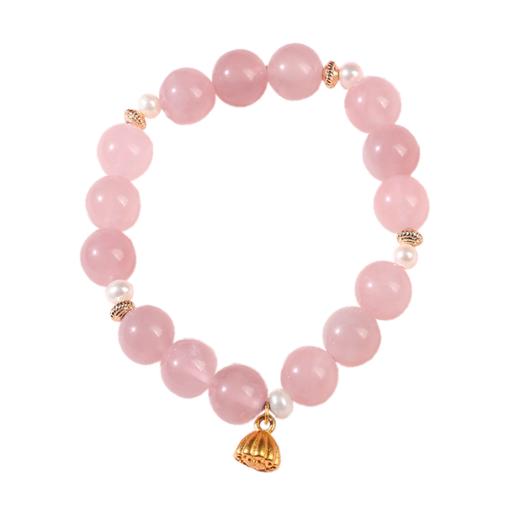 灵机吉品 甜粉佳莲粉水晶手链 商品图5