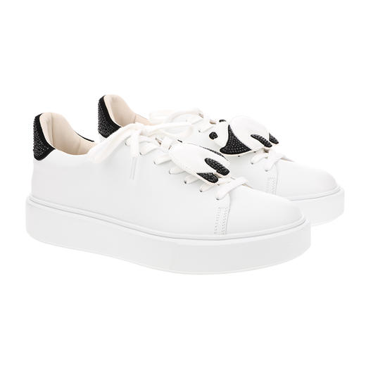 sheme国宝小白系列黑白配色抽象熊猫设计独特时尚男女同款熊猫小白鞋可定制 商品图5