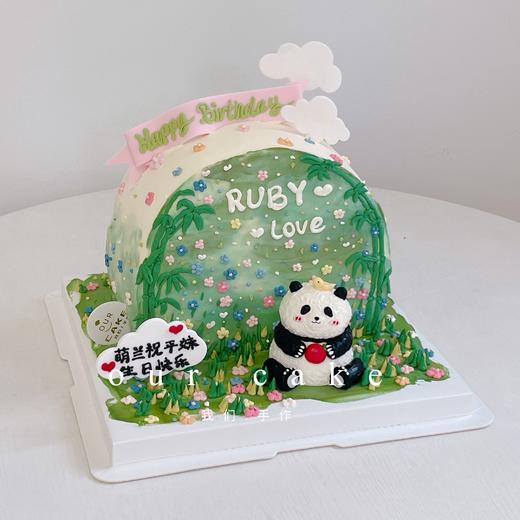 熊猫半圆形蛋糕-低糖处理无添加 商品图1