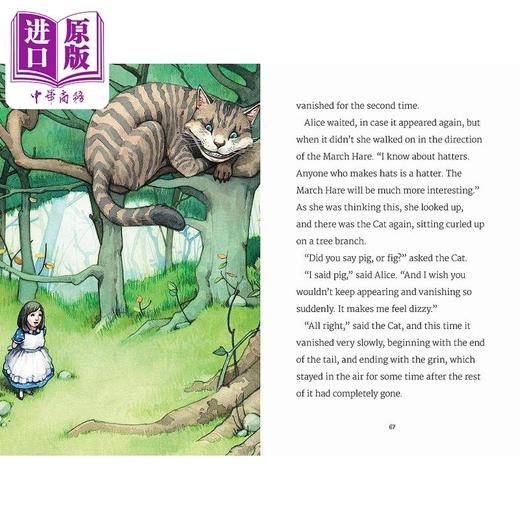 预售 【中商原版】儿童文学插画版:爱丽丝梦游仙境 Alices Adventures in Wonderland 英文原版儿童章节书 经典儿童文学精装故事书 商品图2