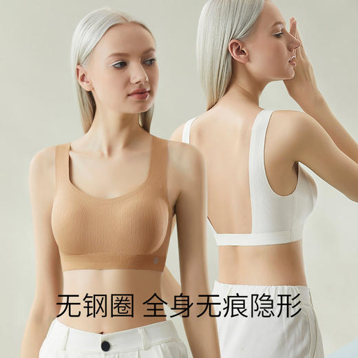 大U型露背 美背内衣女无痕小胸专用聚拢文胸内搭可外穿背心式胸罩_HLY 商品图2