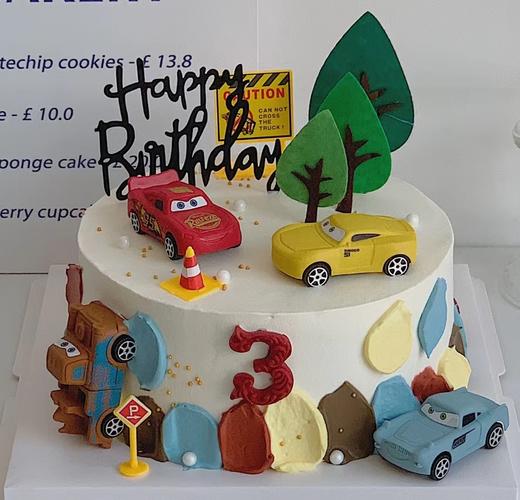 【优品系列】---汽车总动员     儿童蛋糕 商品图0