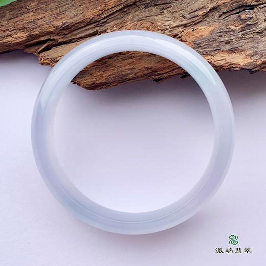 派瑞翡翠 翡翠手镯 糯种 浅紫 商品图4