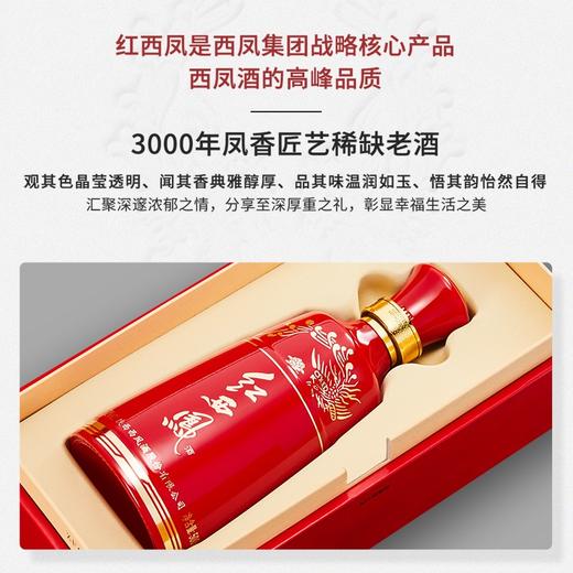 【新品】西凤酒 红西凤 52度 500ml 凤香型高度白酒 商品图3