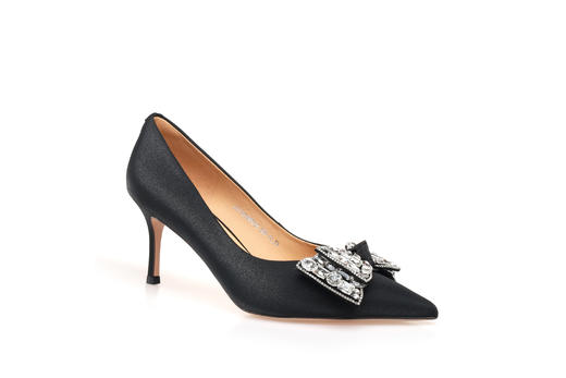 豪麟名鞋奥莱迪嘉女鞋皮鞋牛皮革DJYYO32WP205黑色  原价1960元 商品图0