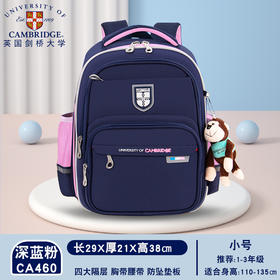 CA460新麟剑桥大学书包深蓝粉红B/深蓝