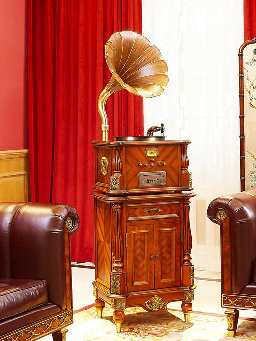 Fennessy/梵尼诗 F1877-68A仿古留声机 HiFi黑胶唱片机 商品图5