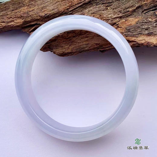 派瑞翡翠 翡翠手镯 糯种 浅紫 商品图2