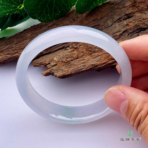 派瑞翡翠 翡翠手镯 糯种 浅紫 商品图3