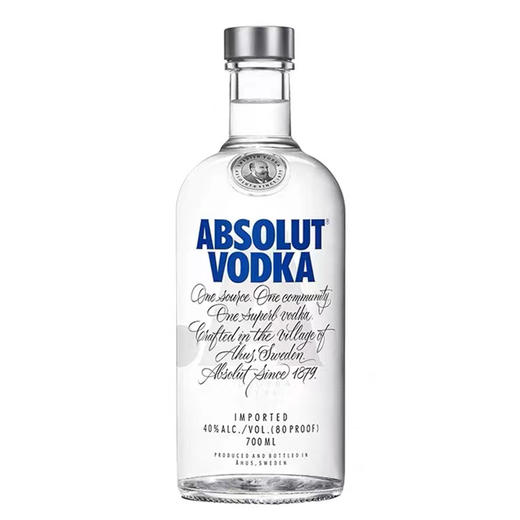 ABSOLUT绝对伏特加经典原味 瑞典进口洋酒鸡尾酒烈酒调酒基酒 商品图0