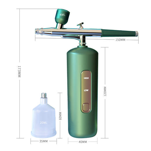 家用便携式高压纳米注氧补水仪 墨绿色 面部喷雾保湿导入美容仪专用注氧仪 保修六个月【BB】 商品图3