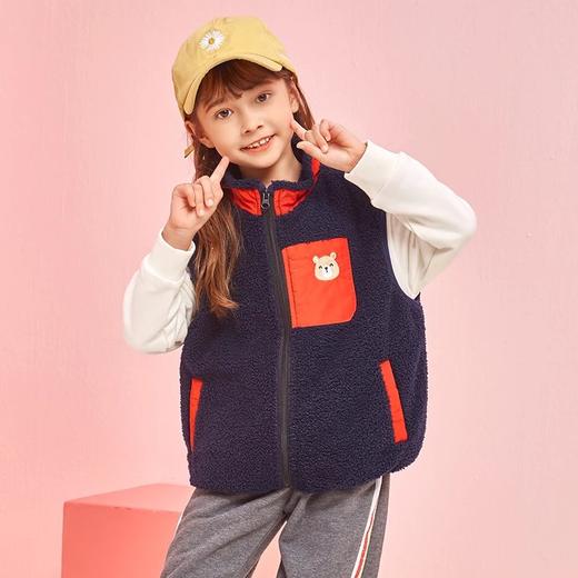 【反季清仓特价】龙之涵 亲子款口袋熊夹棉小泰迪马甲 泰迪绒加绒上衣 棒球棉服合集 中大童秋冬保暖上衣 婴幼儿A类标准 商品图5