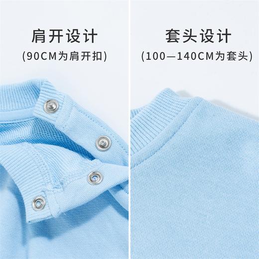 【商场同款】迪士尼童装女童套头卫衣拼接纱袖泡泡公主卡通上衣213DS0161
 商品图3