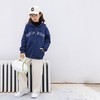 女童卫衣开衫拉链连帽卫衣2023春季加厚字母刺绣韩版宽松连帽卫衣 商品缩略图3