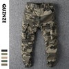 2023男裤秋冬新款束脚休闲裤青少年迷彩工装裤男宽松运动裤子 商品缩略图0