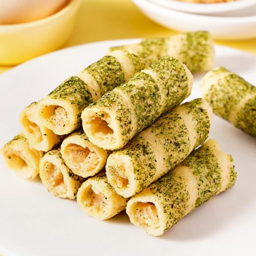 【一口酥脆！网红海苔蛋卷】清香浓郁，甜而不腻，酥酥脆脆，口感细腻醇香，唇齿留香，诱人色泽，女士儿儿童童休闲网红零食健康 商品图2