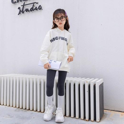 女童卫衣字母连帽卫衣2023春季新款字母印花中大童时尚韩版潮范 商品图2