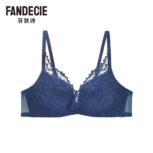 2F【Fandecie芬狄诗】性感舒适文胸FB00428LGY/HBL 商品图1
