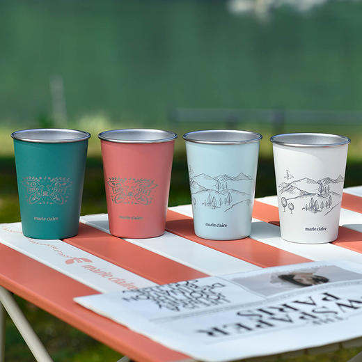 marie claire（嘉人）羽翼与山野 水杯套装（四只装） 商品图0