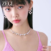 ZEGL设计师璀璨甜心系列爱心人造珍珠项链女轻奢高级感锁骨链配饰 商品缩略图2