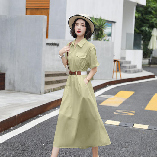 气质法式松紧腰，修身显瘦夏季裙ZCY166 商品图3