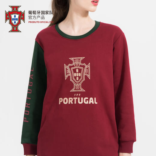 葡萄牙国家队官方商品丨新款红绿拼袖卫衣裙运动C罗球迷潮流百搭 商品图3