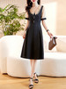 气质娃娃领连衣裙夏韩版时尚休闲A字中长裙HR-WW23159 商品缩略图4