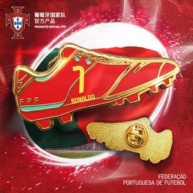 葡萄牙国家队官方商品丨球鞋徽章球员印号款胸针C罗纪念周边配饰