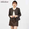oldcolour欧珂女商场同款高腰a字包臀PU皮裙女O34061452 商品缩略图3