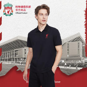 利物浦俱乐部官方商品 |  经典黑色POLO衫简约商务短袖运动T恤