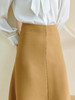 米思阳2026春季新款时尚百搭修身半身裙卡其色高腰开叉a字裙1749 商品缩略图3