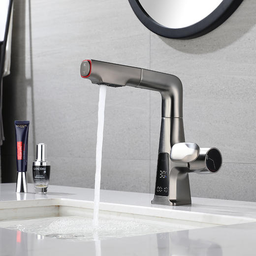 XT-C020数显抽拉面盆-枪灰 商品图3