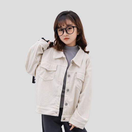女童外套2023春季新款女大童灯芯绒中大童韩版休闲百搭上衣潮 商品图0