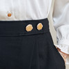 剩S/XXL 米思阳2026春季新款简约百搭赫本风半身裙黑色修身高腰中长裙2070 商品缩略图4
