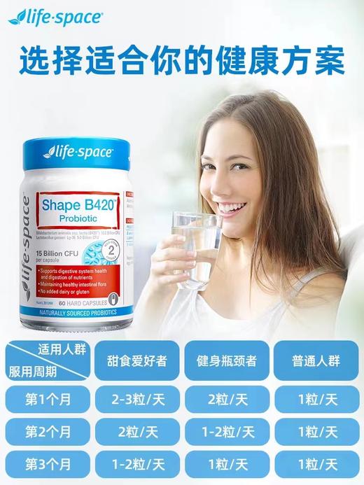 Life Space B420 塑身益生菌 60粒 商品图0