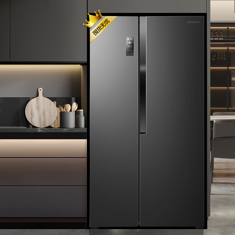 容声(Ronshen)536升 双变频 双开门 家用风冷无霜 大容量 离子净味BCD-536WD18HP超薄嵌入