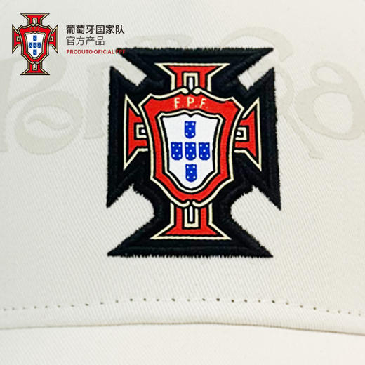 葡萄牙国家队官方商品丨户外防晒透气款遮阳米色棒球帽百搭球迷 商品图3