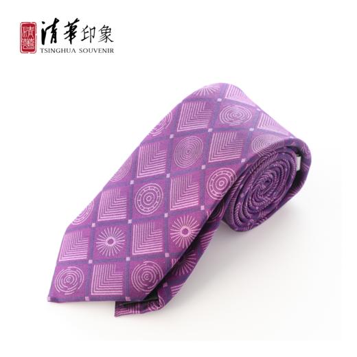 清华文创水木纹桑蚕丝领带 商品图5