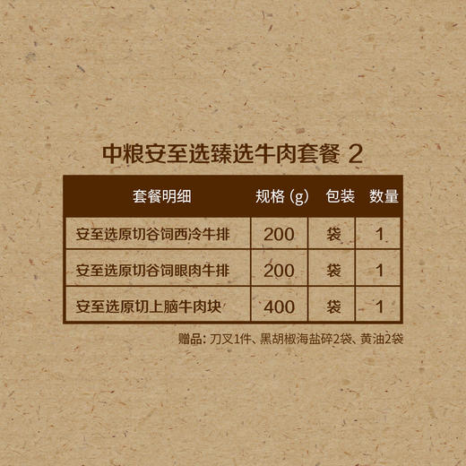 2023 中粮安至选臻选牛肉套餐 2 商品图1