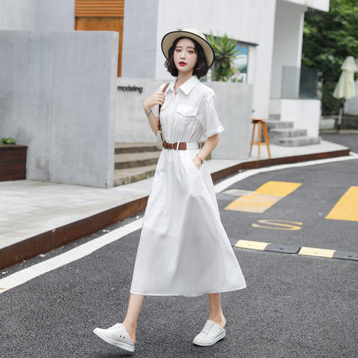 气质法式松紧腰，修身显瘦夏季裙ZCY166 商品图4