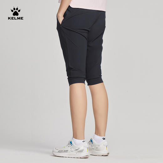 KELME卡尔美弹力针织七分裤女2023夏季新款凉感训练瑜伽运动裤子 商品图1
