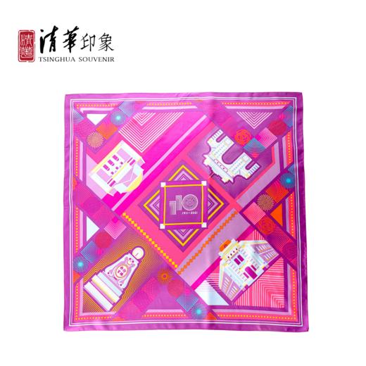 清华文创经典款大方丝巾 商品图6