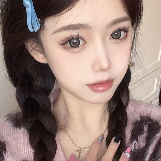 RUNACO【厚布丁】年抛 眼睛放大 圆圆滚滚的牛乳茶灰 商品图0