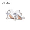 D:FUSE迪芙斯夏季新款钻扣一字带水晶拖鞋仙女鞋DF42110775 商品缩略图3