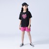女童T恤2023夏季心形印花纯棉短袖T恤韩版时尚大童青少年女T恤 商品缩略图2