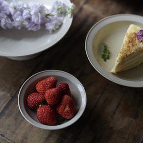 天野·高脚盘 草木灰草木灰釉