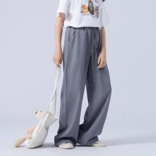 女童裤子2023夏款宽松时尚西装裤大童青少年女休闲西装裤 商品图3