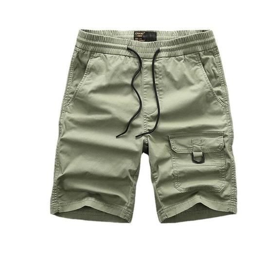 2023新款夏装抽绳工装短裤 复古时尚男士迷彩直筒五分裤 商品图4